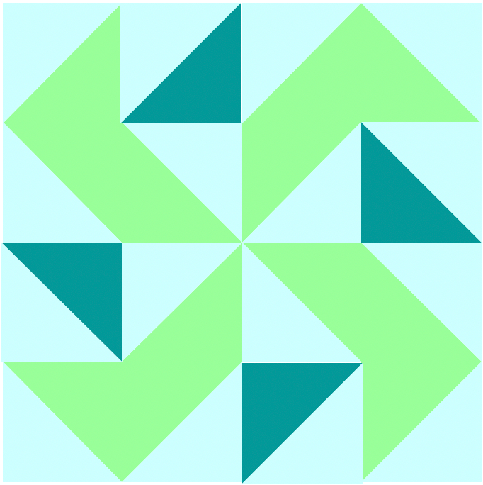 Scrap Busting Modern Sampler - GO! Yankee Puzzle no. 1 Block 11