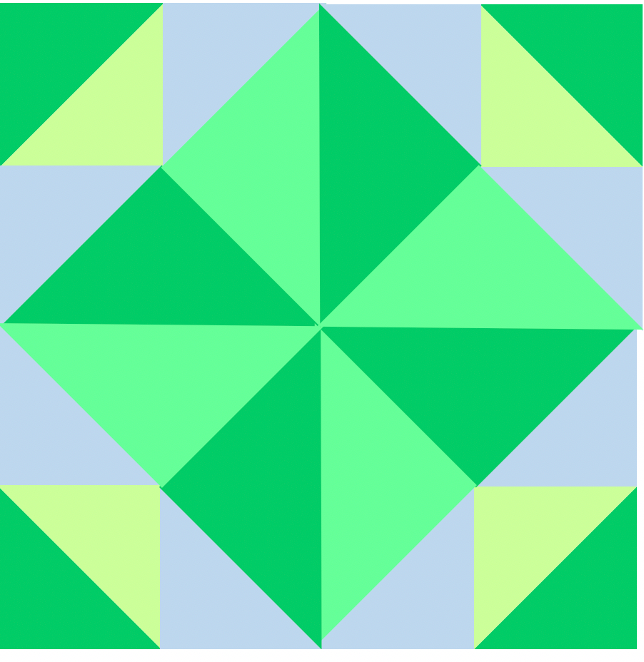 Scrap Busting Modern Sampler - GO! Windmill Variation 6" Block 15