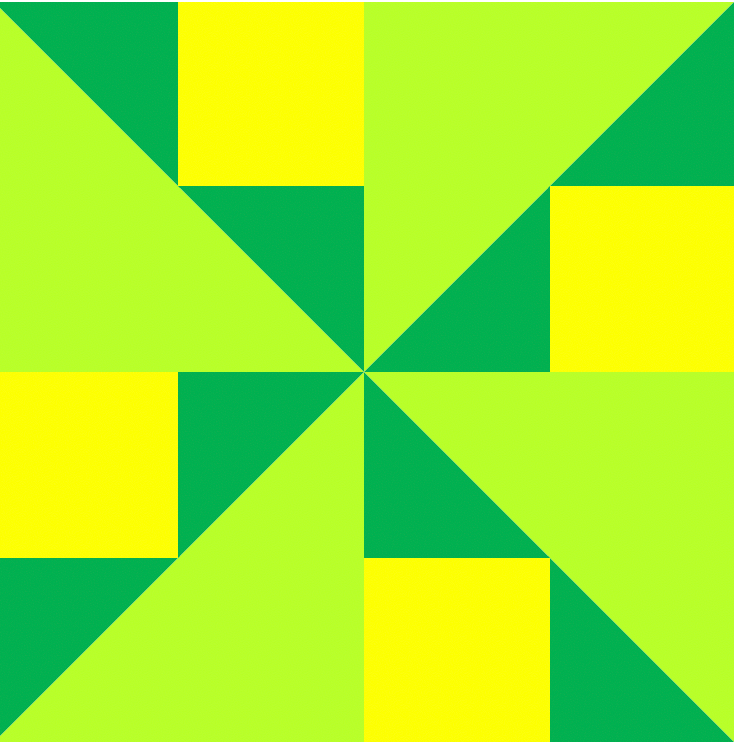 Scrap Busting Modern Sampler GO! Spinner Block 24