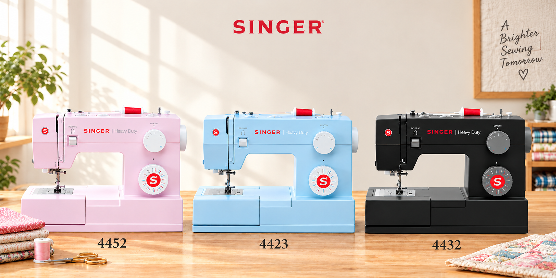 SINGER 4423 vs 4452 vs 4432: Which Heavy Duty Sewing Machine Is Right for You?