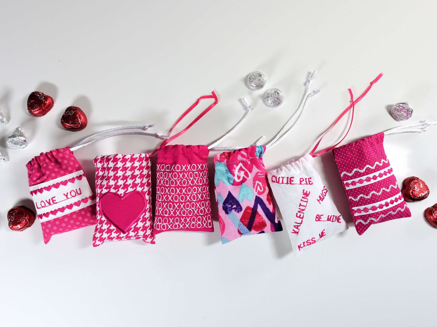 How to sew Valentine's Candy Bags