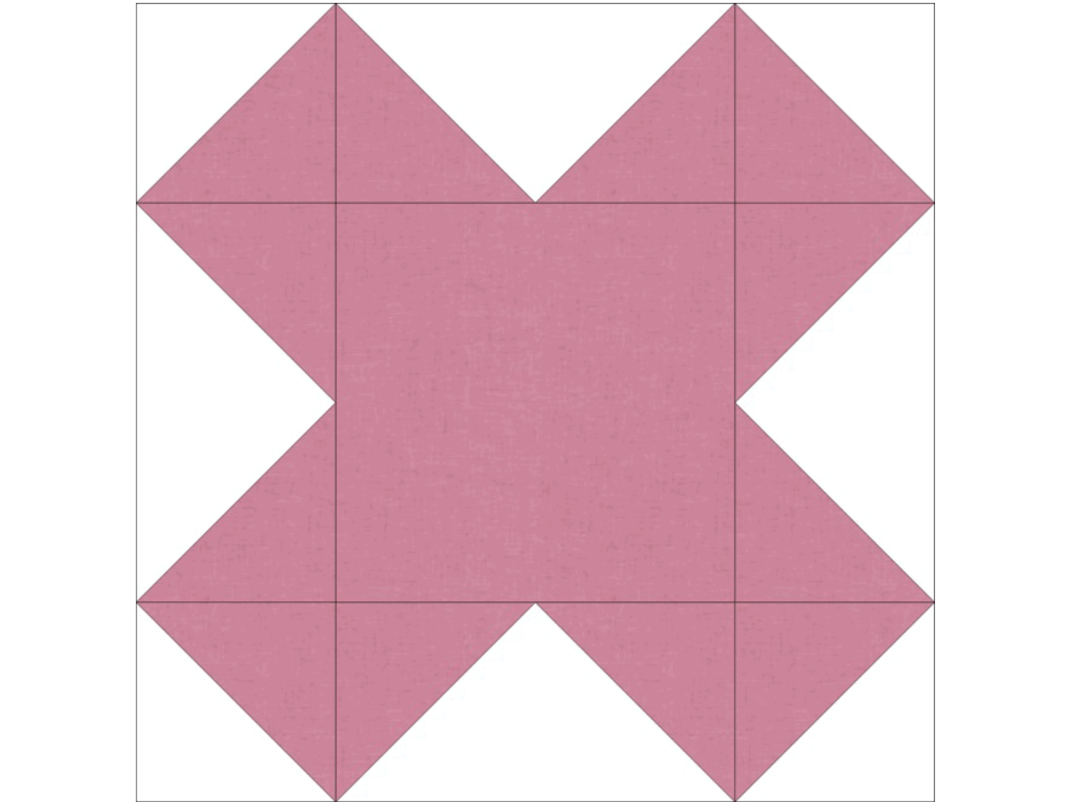 Scrap Fabric Projects: X Kiss Quilt Block