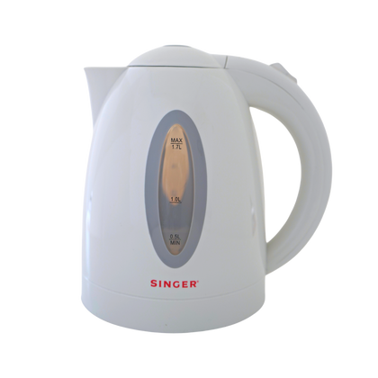 SINGER® 1.7 Litre Plastic Cordless Kettle