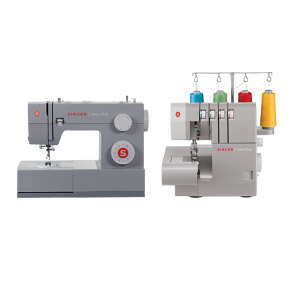 SINGER® Heavy Duty 4432 Sewing Machine + 14HD854 Overlocker Combo – Strength, Speed & Professional Finish