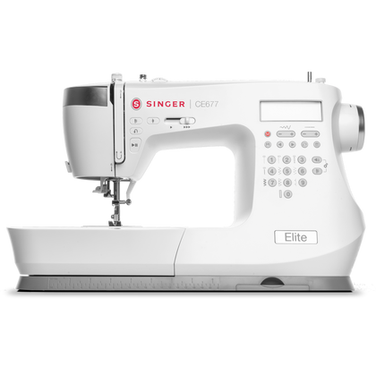 CE677 Elite Computerised Sewing Machine Front