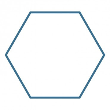 Studio Hexagon-3 3/4" Sides (3 1/2" Finished) (Clear Cuts)-0