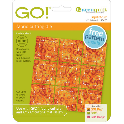 AQ55470 GO! Square-1 1/2" (1" Finished)