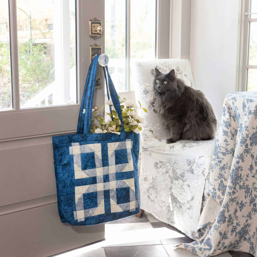 GO! Star & Cross Plaid Tote Bag Pattern