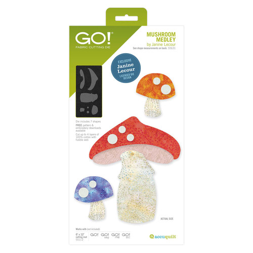 GO! Mushroom Medley Die by Janine Lecour