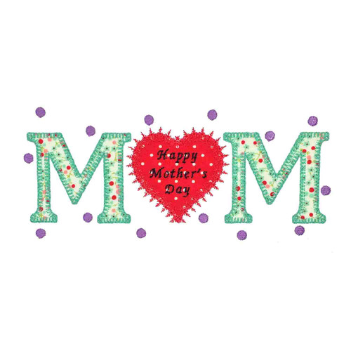 GO! Mother's Day Embroidery Pattern by V-Stitch Designs