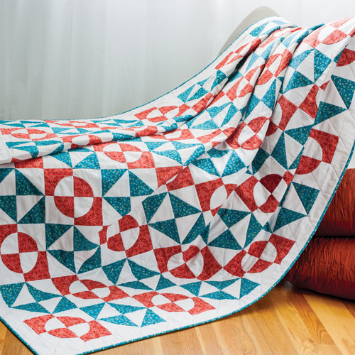 GO! Retro Drunkard's Path Quilt Pattern-0
