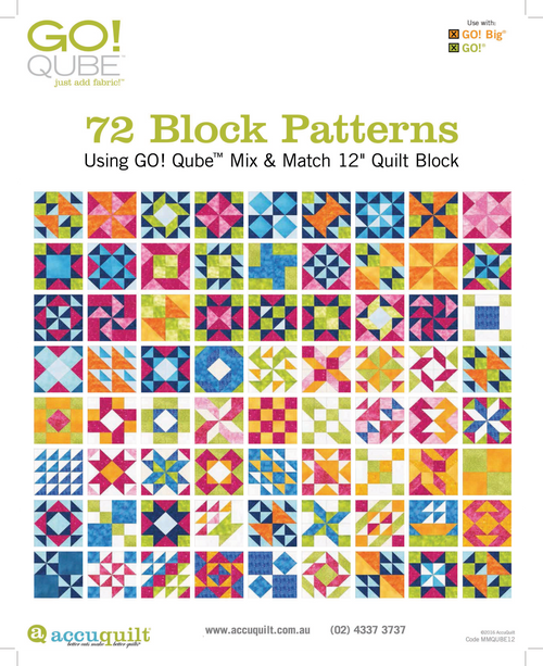 GO! Qube 12" Block 72 Block Patterns Booklet