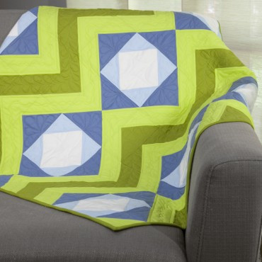 GO! Qube 12" Peaks and Valleys Throw Quilt Pattern