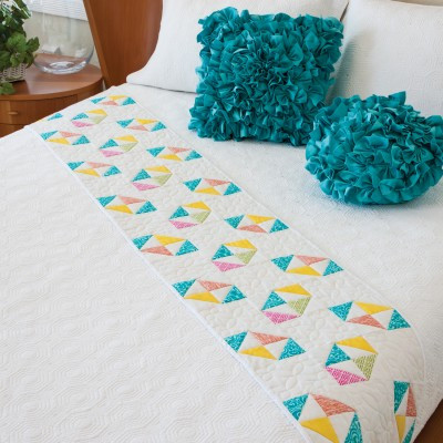 GO! Broken Dishes Bed Runner Pattern (Lifestyle)