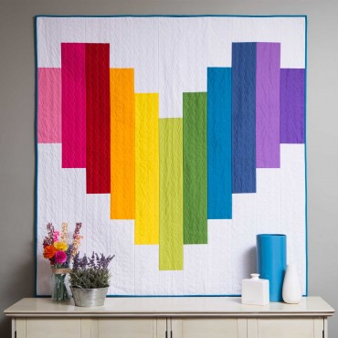 GO! Piece of My Heart Strip Quilt Pattern