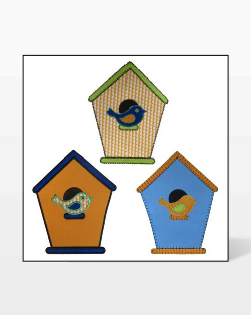 emb55604 bird birdhouse group