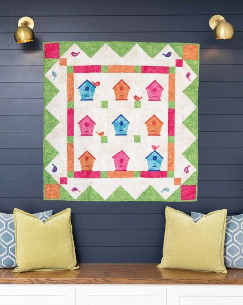 pq12126 birdhouse nine patch party throw quilt lifestyle web