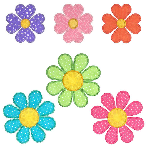 go! emoji flower embroidery pattern by v stitch designs