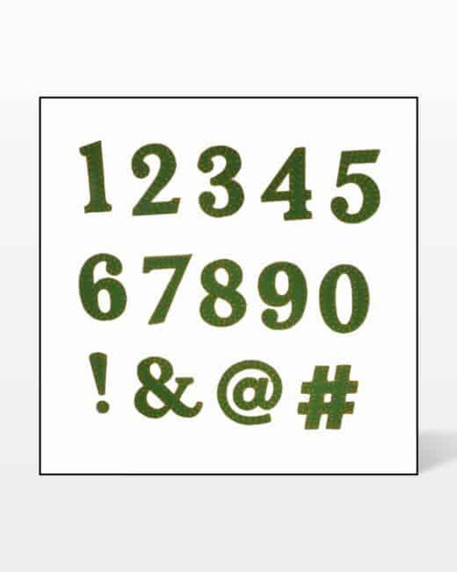 go! classic 2" numbers &amp; symbols embroidery designs