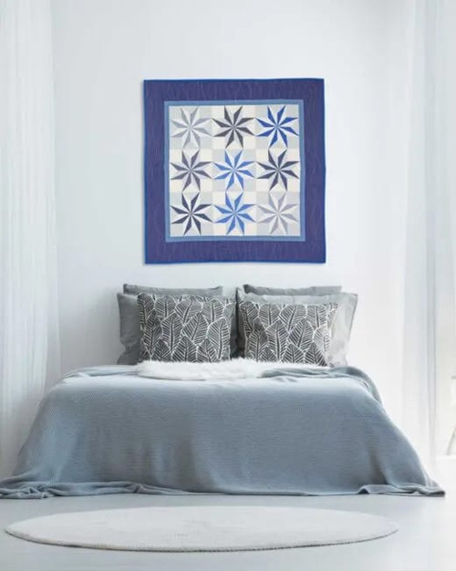 go! shimmer stars wall hanging pattern