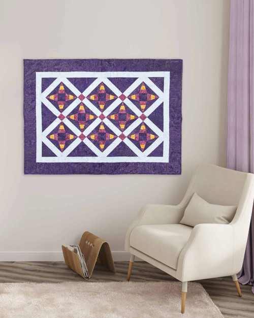 go! purple priscilla wall hanging