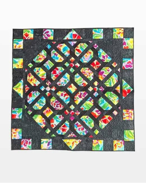 go! plaited cathedral window wall hanging pattern