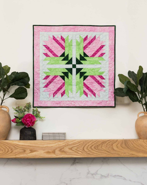 go! lotus blooms wall hanging pattern