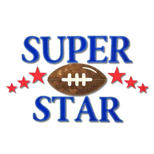 GO! Super Star Embroidery Pattern by V-Stitch Designs