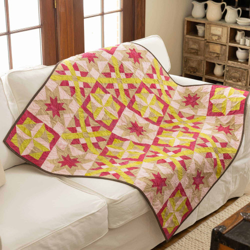 GO! Spring Stars Sprung Throw Quilt Pattern