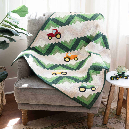GO! Tractor Race Throw Quilt Pattern