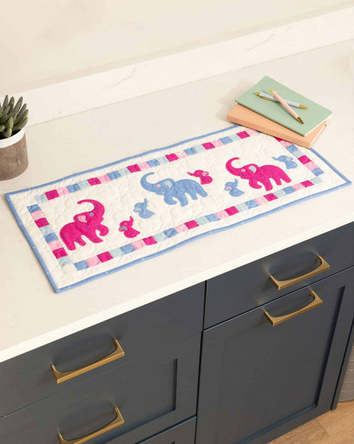 GO! A Parade of Elephants Table Runner Pattern