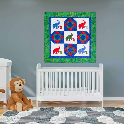 GO! Elephant Star Baby Quilt Pattern
