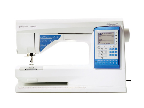 Sapphire 930 Sewing Machine - The front of the sewing machine showing the control panel - Husqvarna Viking Australia