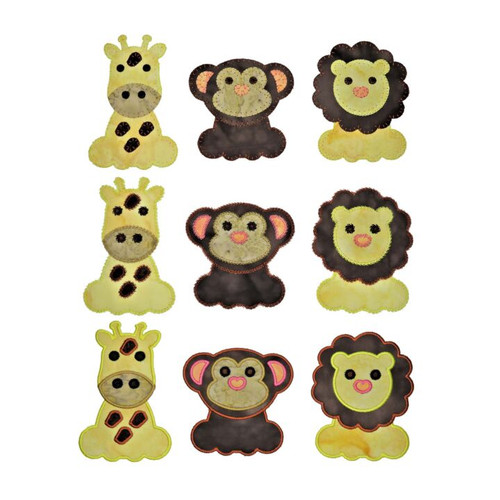 GO! Baby Zoo Animals Embroidery Designs