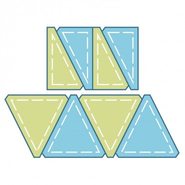 Studio Triangles in Square-3" Finished (2-Die Set)-0