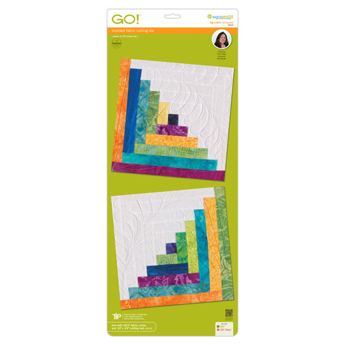 GO! Log Cabin-12" Finshed by Leslie Main (55349)