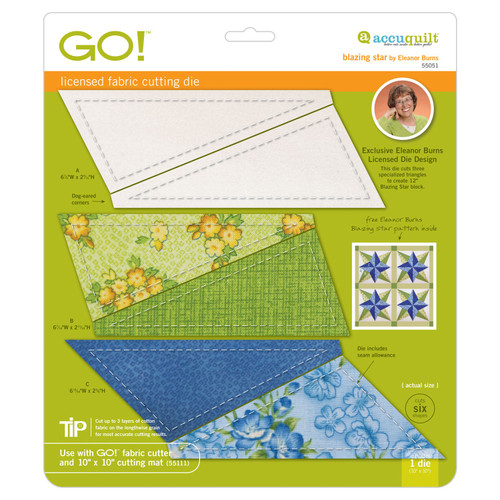 GO! Blazing Star (6" Finished) by Eleanor Burns (55051)
