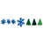 GO! Simple Snowflake Ornaments Pattern