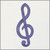 Treble clef blanket