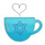 cup with snowflake