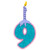 Numbers with candles 9