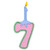 Numbers with candles 7