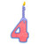 Numbers with candles 4