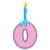 Numbers with candles 0