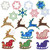 Sleigh and Snowflakes group