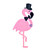 go! flamingo bride embroidery pattern by v stitch designs