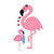 GO! Mum and Baby Flamingo Embroidery Pattern by V-Stitch Designs