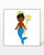 go! mermaid king & queen embroidery designs