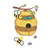 GO! Bee and Beehive Honey Embroidery Pattern by V-Stitch Designs