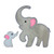 GO! Elephant Family Set  Embroidery Patterns by V-Stitch Designs